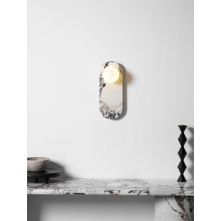 Covelyra Applique Murale En Marbre Et Verre Minimaliste Moderne-Luire