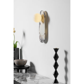 Covelyra Applique Murale En Marbre Et Verre Minimaliste Moderne-Luire