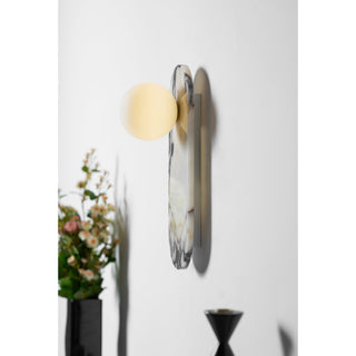 Covelyra Applique Murale En Marbre Et Verre Minimaliste Moderne-Luire