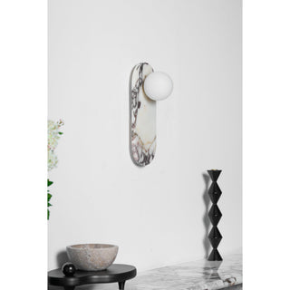 Covelyra Applique Murale En Marbre Et Verre Minimaliste Moderne-Luire