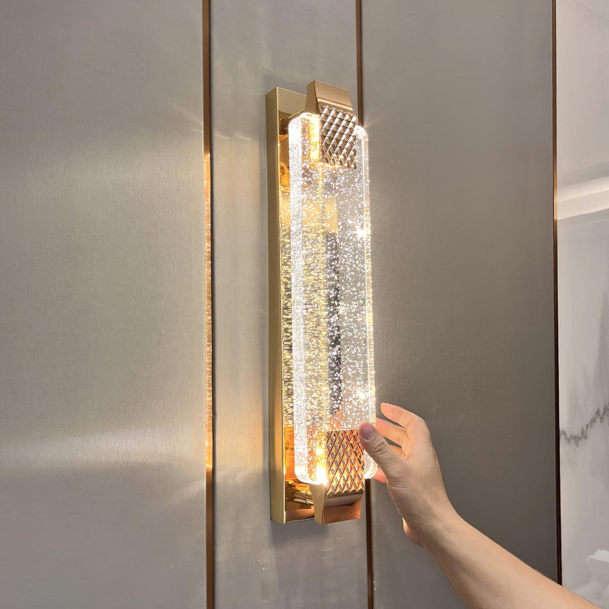 Virelre Lampe Murale Glam en Cristal