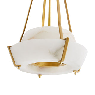 Avlireth Lampe Suspendue En Métal Et Albâtre Minimaliste Moderne