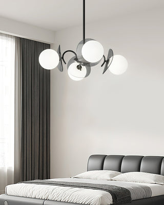 Aurora Lustre Globe Bras Sculptural