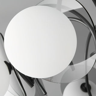 Aurora Lustre Globe Bras Sculptural