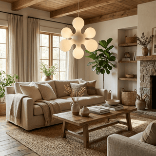 Molecule Cluster Pendant Lamp-Neutral Decor