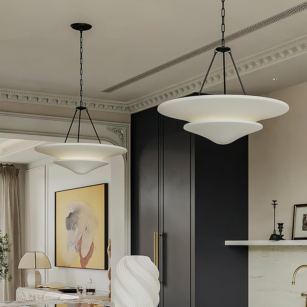 Avinisra Lustre En Laiton Et Métal Minimaliste Moderne