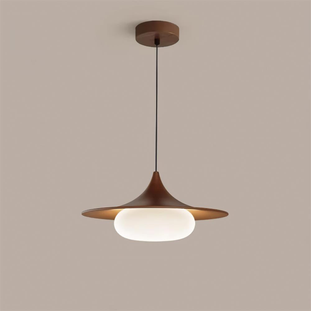 Ovelis Wooden Canopy Pendant Light-Neutral Decor
