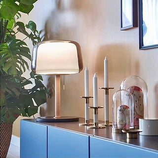 Gala Lampe de Table Verre Marbre