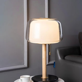 Gala Lampe de Table Verre Marbre