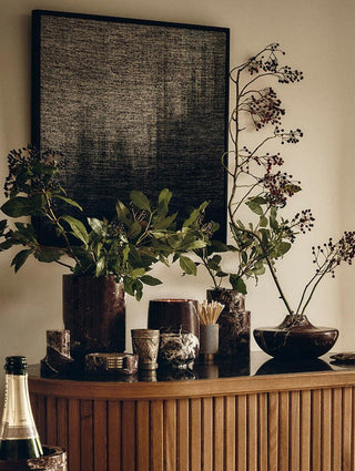 Monaco Marble Vase-Neutral Decor