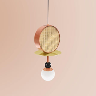Circa Lampe Suspendue en Verre Vintage