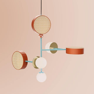 Circa Lampe Suspendue en Verre Vintage