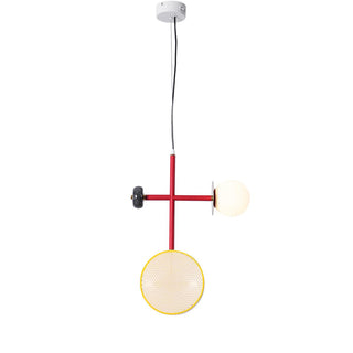 Circa Lampe Suspendue en Verre Vintage