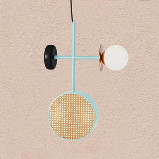 Circa Lampe Suspendue en Verre Vintage