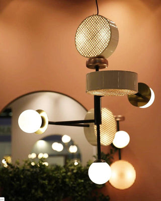 Circa Lampe Suspendue en Verre Vintage