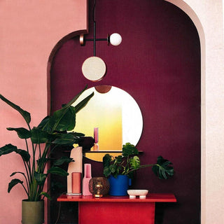 Circa Lampe Suspendue en Verre Vintage