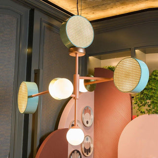 Circa Lampe Suspendue en Verre Vintage