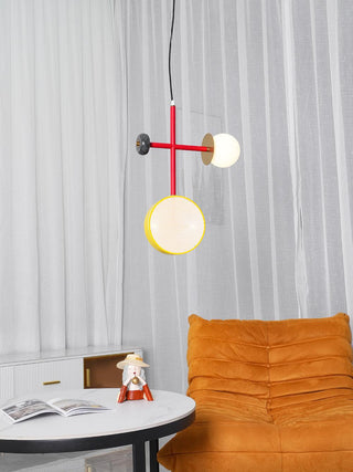 Circa Lampe Suspendue en Verre Vintage