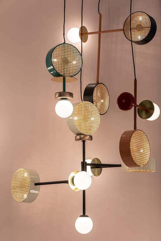 Circa Lampe Suspendue en Verre Vintage