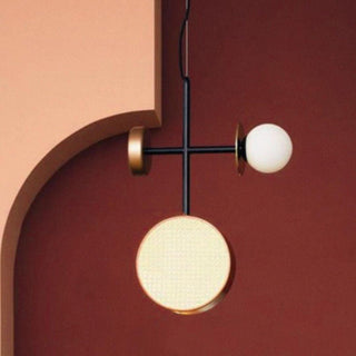 Circa Lampe Suspendue en Verre Vintage