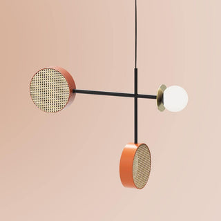 Circa Lampe Suspendue en Verre Vintage