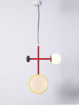 Circa Lampe Suspendue en Verre Vintage