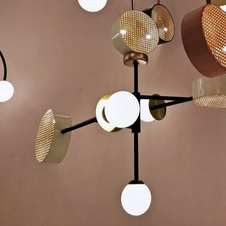 Circa Lampe Suspendue en Verre Vintage