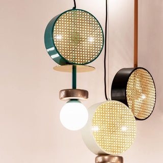 Circa Lampe Suspendue en Verre Vintage