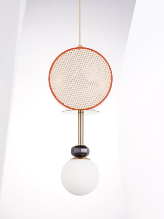 Circa Lampe Suspendue en Verre Vintage