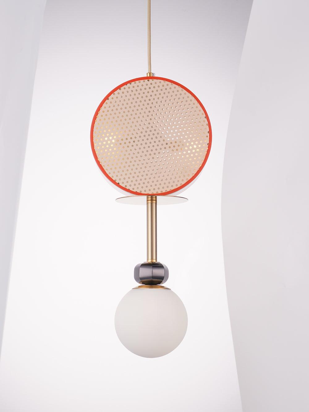 Circa Lampe Suspendue en Verre Vintage