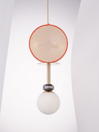 Circa Lampe Suspendue en Verre Vintage