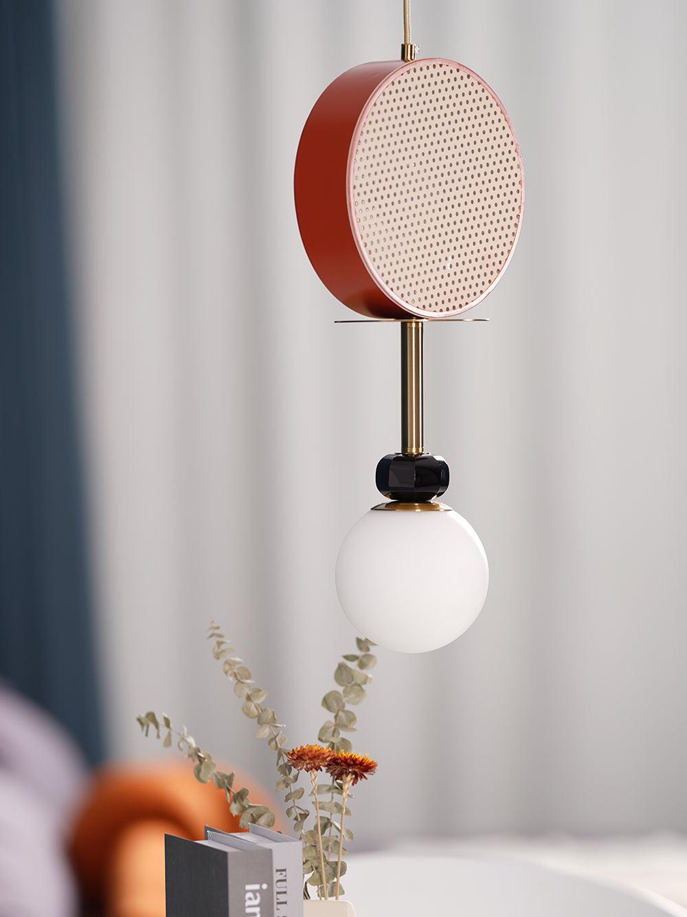 Circa Lampe Suspendue en Verre Vintage