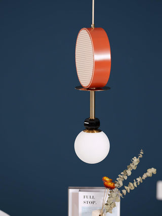 Circa Lampe Suspendue en Verre Vintage
