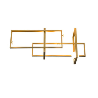 Lustra Lustre Mondrian en Verre et Laiton Moderne