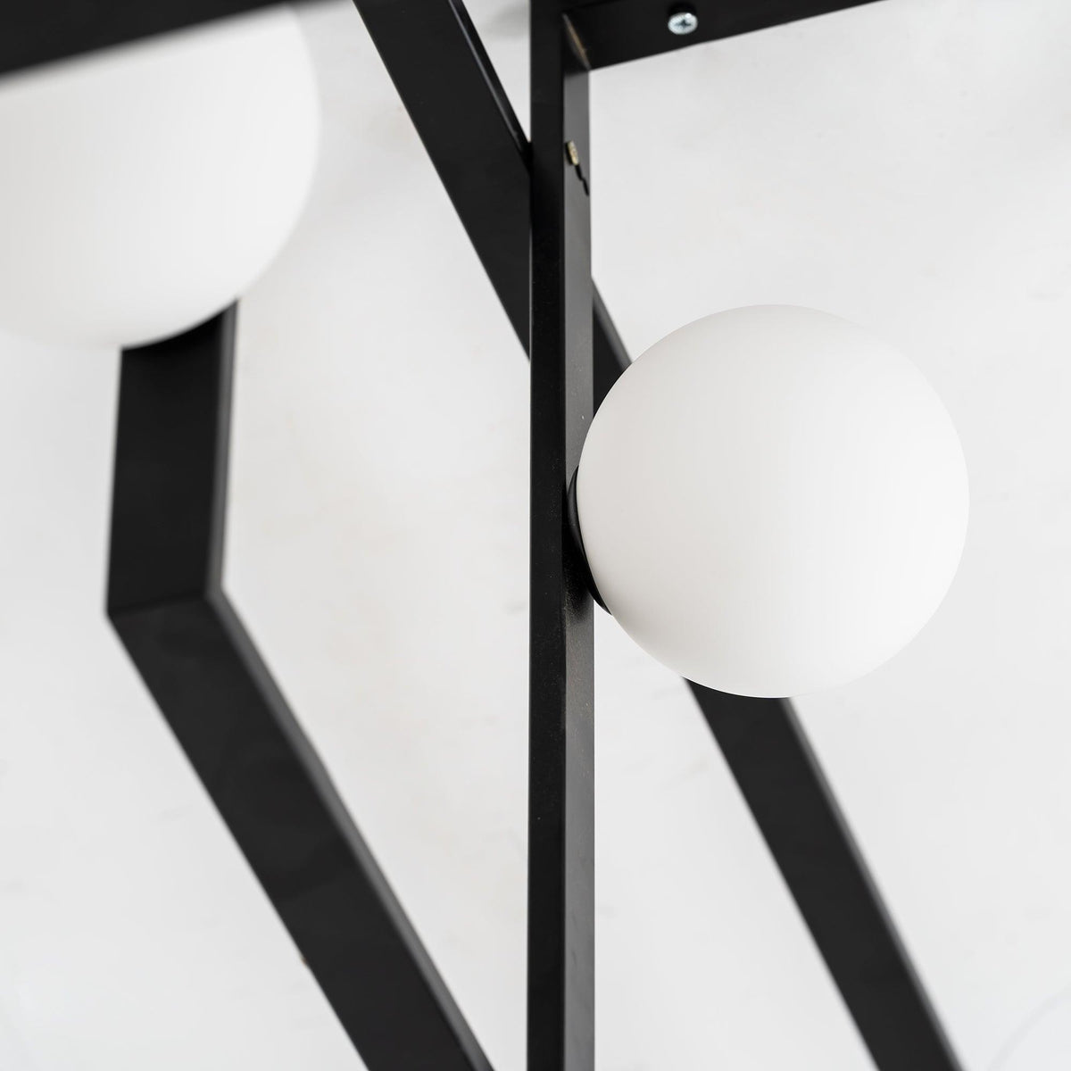 Dovora Lustre Mondrian en Verre et Laiton Moderne