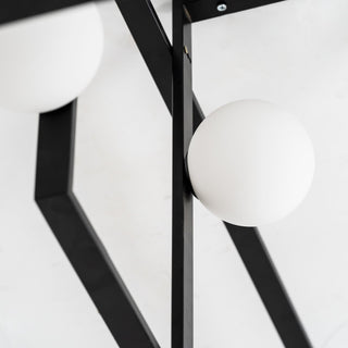 Lustra Lustre Mondrian en Verre et Laiton Moderne