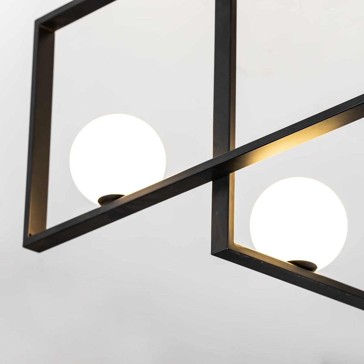 Dovora Lustre Mondrian en Verre et Laiton Moderne
