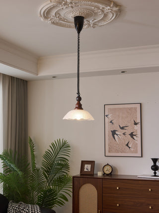 Nydoreth Suspension en Bois Art Vintage Élégant
