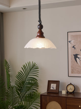 Nydoreth Suspension en Bois Art Vintage Élégant