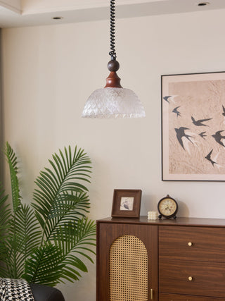 Nydoreth Suspension en Bois Art Vintage Élégant