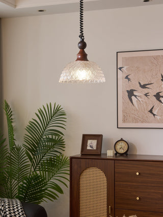 Nydoreth Suspension en Bois Art Vintage Élégant