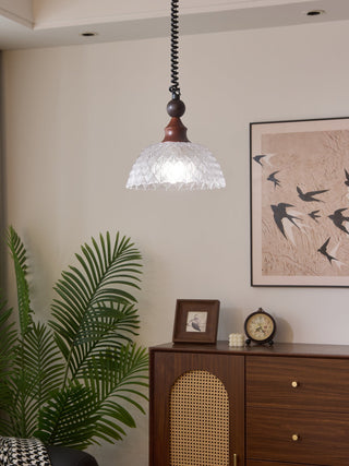 Nydoreth Suspension en Bois Art Vintage Élégant
