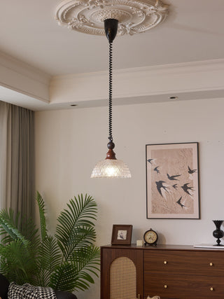 Nydoreth Suspension en Bois Art Vintage Élégant