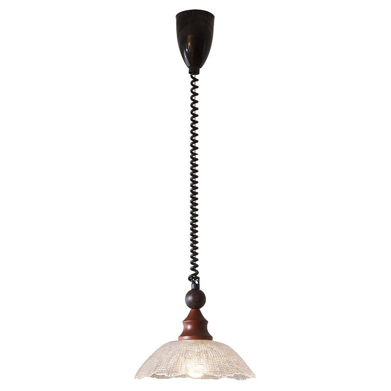 Levia Suspension en Bois Art Vintage Élégant