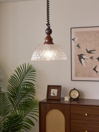 Nydoreth Suspension en Bois Art Vintage Élégant