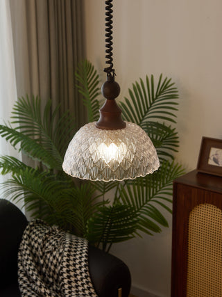Nydoreth Suspension en Bois Art Vintage Élégant