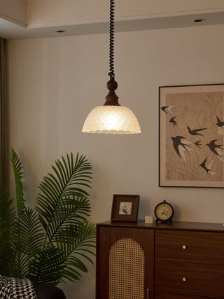 Nydoreth Suspension en Bois Art Vintage Élégant