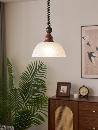 Nydoreth Suspension en Bois Art Vintage Élégant