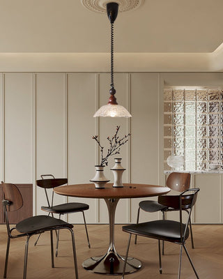 Nydoreth Suspension en Bois Art Vintage Élégant