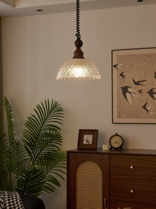 Nydoreth Suspension en Bois Art Vintage Élégant